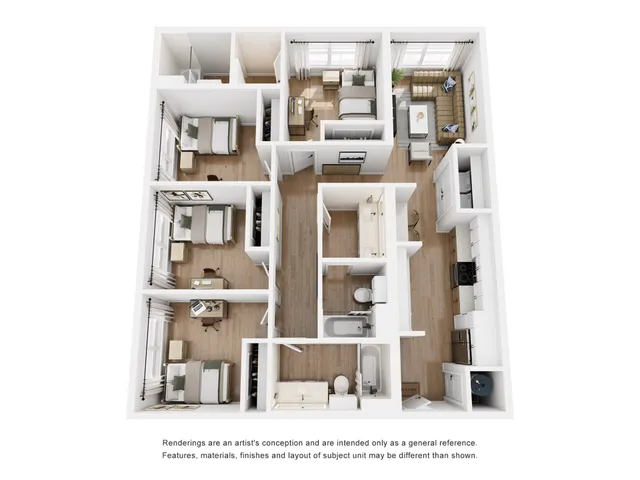 West Forty - Three-Bedroom Floorplan