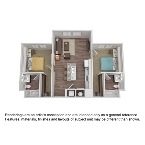 2BR/2BA - Flat