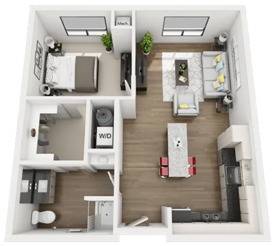 1 Bed 1 Bath - A2