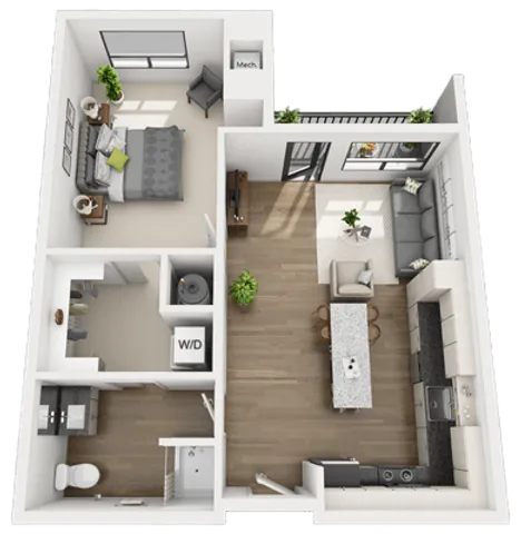 1 Bed 1 Bath - A2ALT2BC