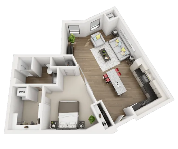 1 Bed 1 Bath - A5