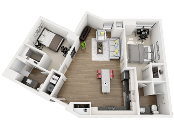 2 Bed 2 Bath - B5S