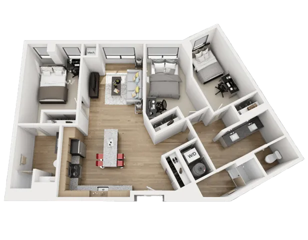 3 Bed 2 Bath - C6S