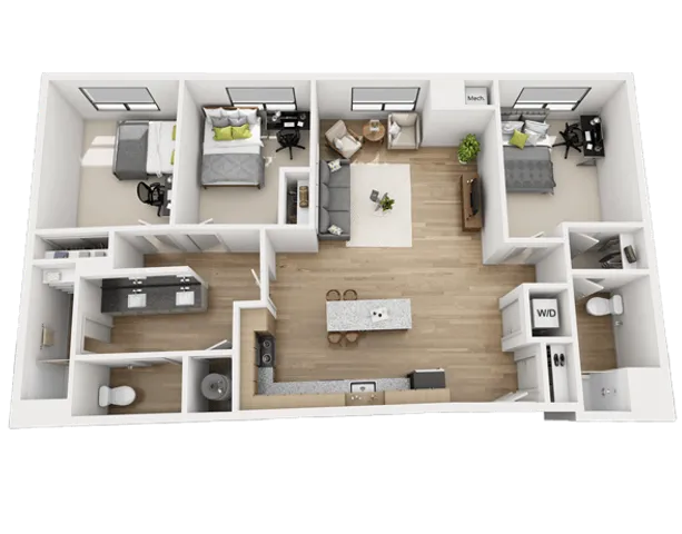 3 Bed 2 Bath - C3S