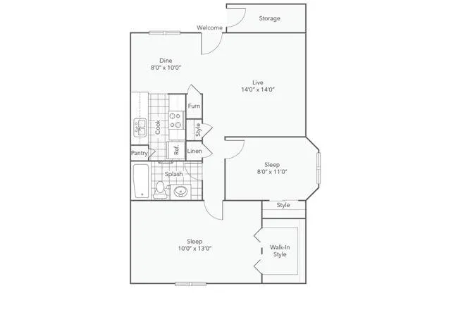 B2 Two Bedroom