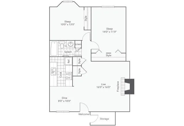 B1 Two Bedroom