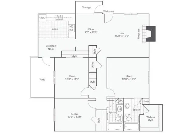C1 3 Bedroom
