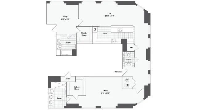 Floorplan Image | Arrive Inner Harbor