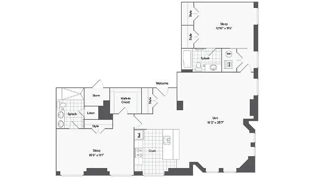 Floorplan Image | Arrive Inner Harbor