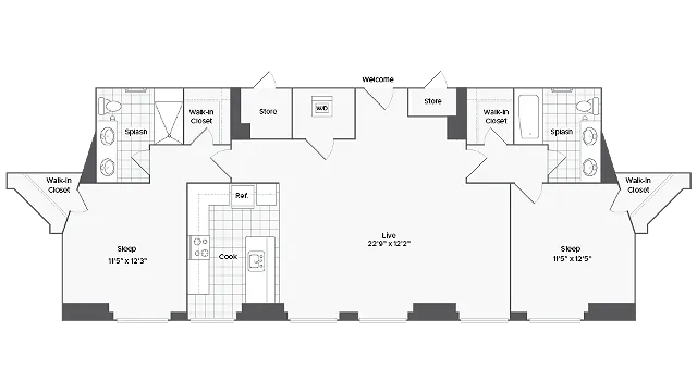 Floorplan Image | Arrive Inner Harbor