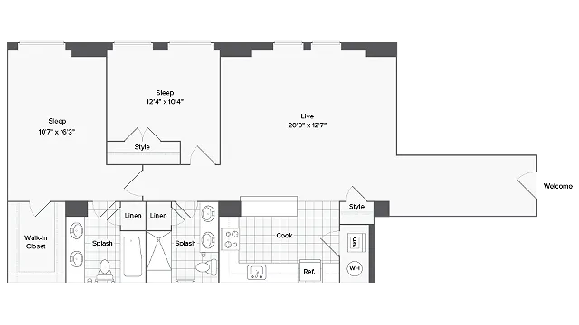 Floorplan Image | Arrive Inner Harbor