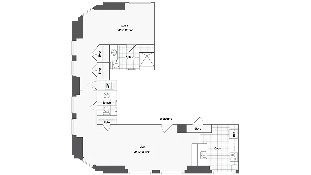 Floorplan Image | Arrive Inner Harbor