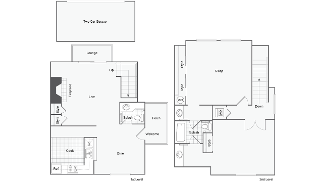 Floor Plans | ReNew Sinclair Apartment Homes for Rent in Midland TX 79703