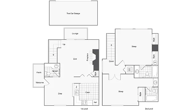 Floor Plans | ReNew Sinclair Apartment Homes for Rent in Midland TX 79703