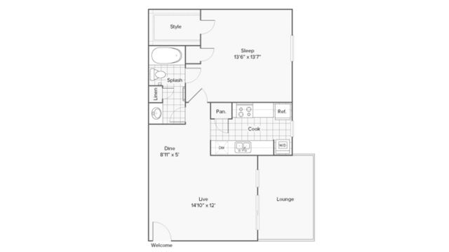 Floor Plan Image | ReNew Midland Apartment Homes for Rent in Midland TX 79703