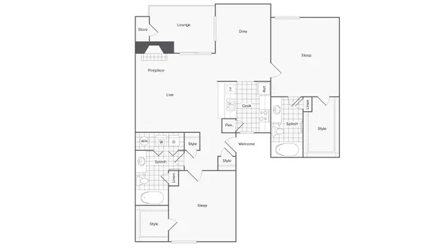 Floor Plan | ReNew at Polo Parkway Apartment Homes for Rent in Midland TX 79705