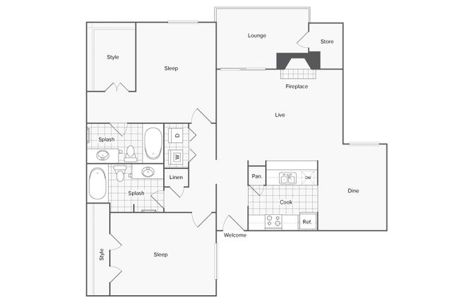 Floor Plan | ReNew at Polo Parkway Apartment Homes for Rent in Midland TX 79705