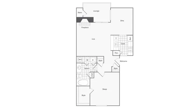 Floor Plan | ReNew at Polo Parkway Apartment Homes for Rent in Midland TX 79705