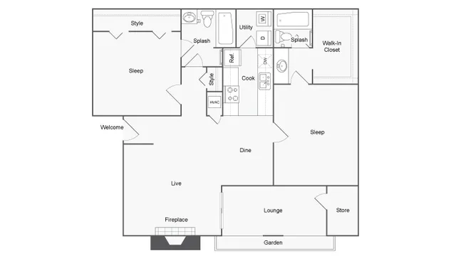 Floor Plans | ReNew Holiday Hill Apartment Homes for Rent in Midland TX 79707