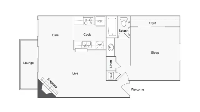 Floor Plan Image | ReNew Andrews Apartment Homes for Rent in Midland TX 79707