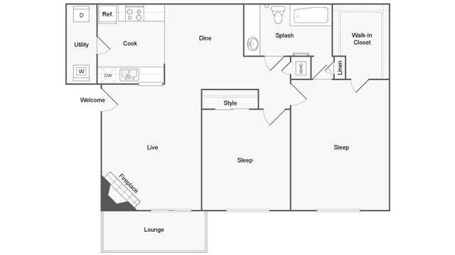 Floor Plan Image | ReNew Andrews Apartment Homes for Rent in Midland TX 79707