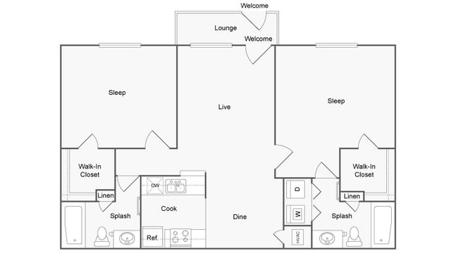 Floor Plan Image | ReNew Andrews Apartment Homes for Rent in Midland TX 79707