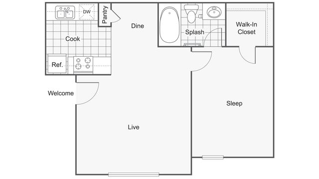 Floor Plan Images | ReNew Scotsdale Apartment Homes for Rent in Midland TX 79707