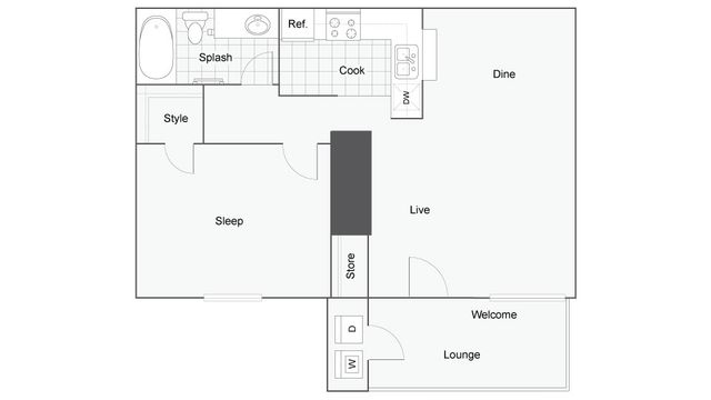 Floor Plan Layout | ReNew Fairmont Park Apartment Homes for Rent in Midland TX 79707