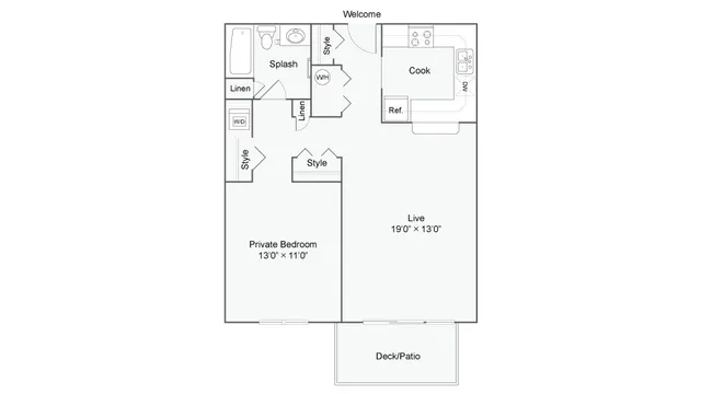 Floor Plan | The Social West Ames Apartment Homes for Rent in Ames IA 50014