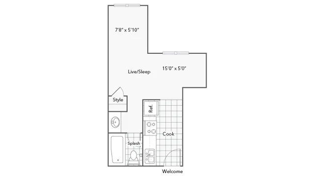 Studio Floorplan