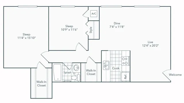 bristol 2-bedroom floorplan renew springfield
