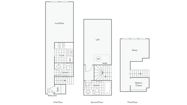 2BR x 1.5BA - Chandler - Burlington Floorplan | Renew Taunton