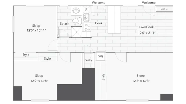 Floorplan Image | The Social Amherst
