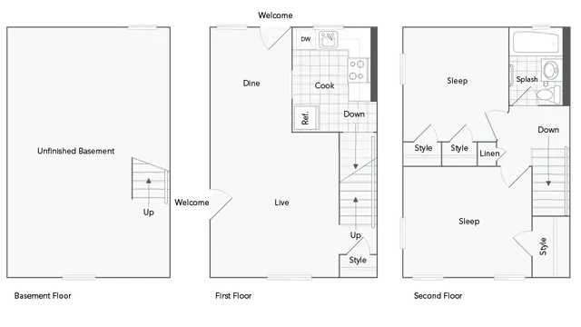 Berkley 2-Bedroom Floorplan