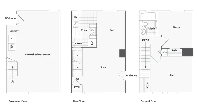 Beltsville 2-Bedroom Floorplan