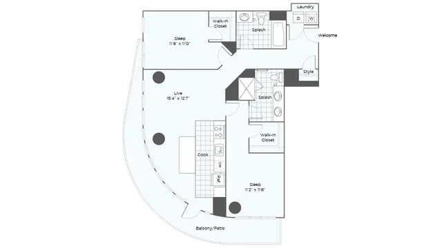 Nordhaus Plan B3T 2-Bed