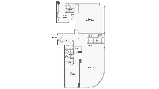 Floorplan Images | Arrive Streeterville
