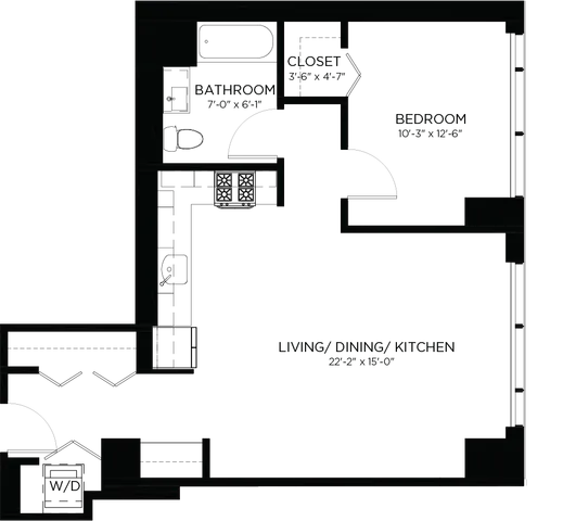 Floorplan Image | North Water Apartments