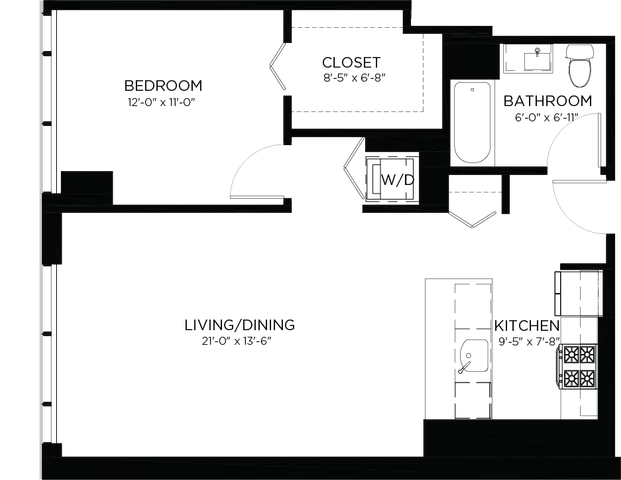 Floorplan Image | North Water Apartments