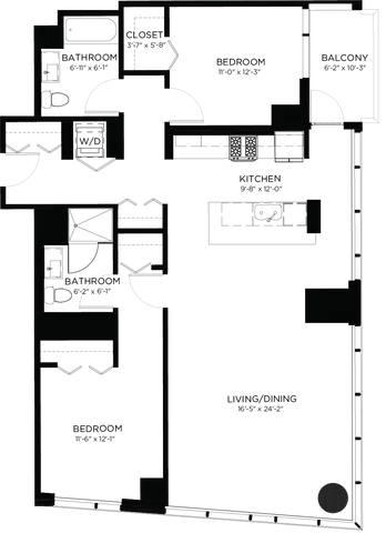 Floorplan Image | North Water Apartments