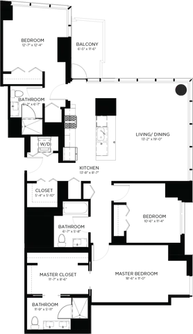 Floorplan Image | North Water Apartments