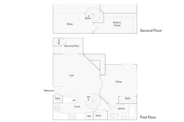 Atlanta | 1-Bedroom Floorplan