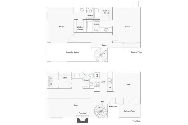 California | 2-Bedroom Floorplan