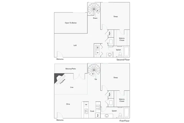 Camden | 2-Bedroom Floorplan