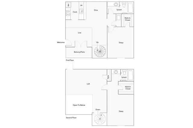 Carnegie | 2-Bedroom Floorplan