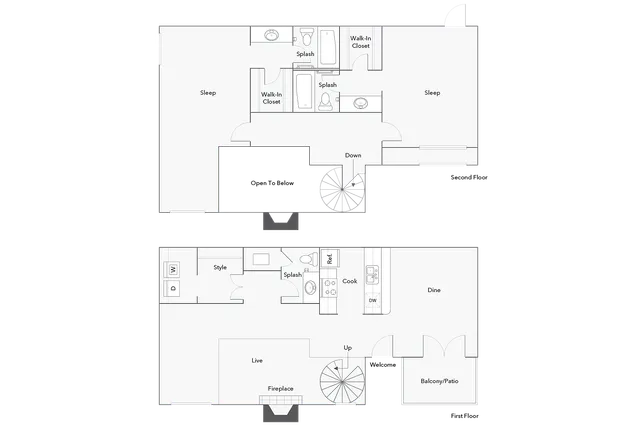 Charlotte | 2-Bedroom Floorplan