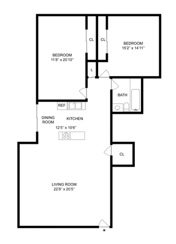 B3 | 2-Bedroom Floorplan