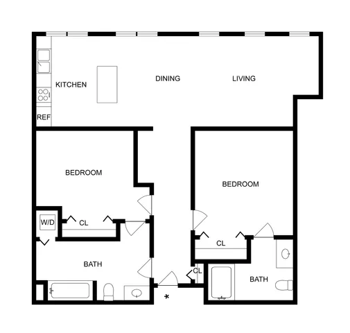 C4 | 2-Bedroom Floorplan