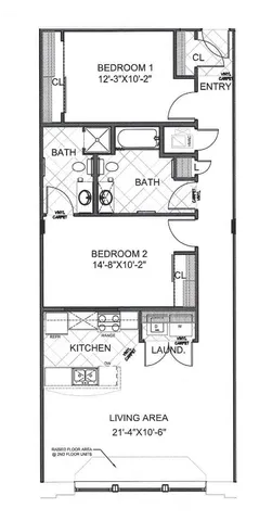 Alpine | 2-Bedroom Floorplan