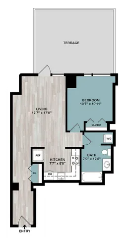 A.1 | 1-Bedroom Floorplan